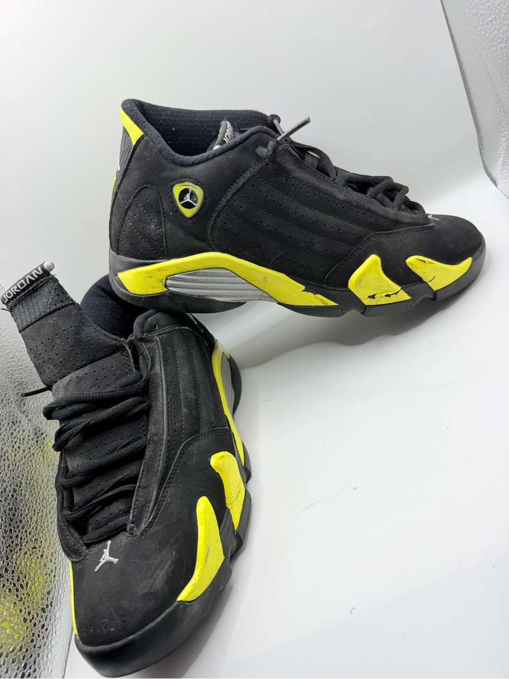 Jordan Men’s Black and Yellow Low-Top Sneakers
